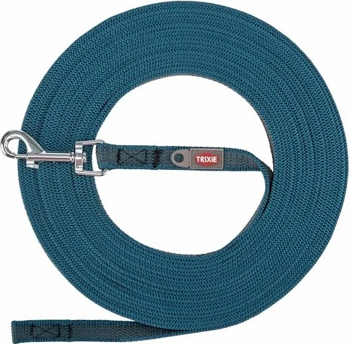Trixie Schleppleine, gummiert, L-XL, 15m, Petrol