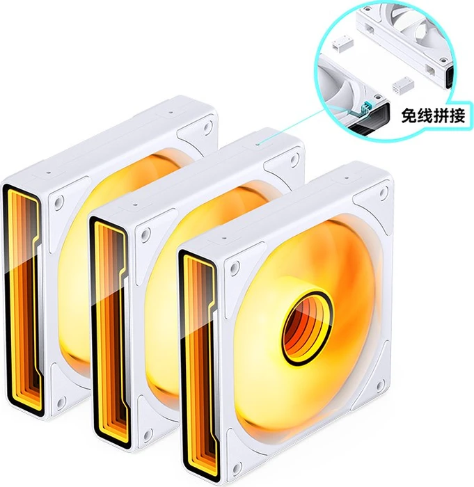 Jonsbo ZK-120W, weiß, 120mm, 3er-Pack