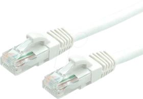 Value LSOH Patchkabel, Cat6, U/UTP, RJ-45/RJ-45, 1m, weiß