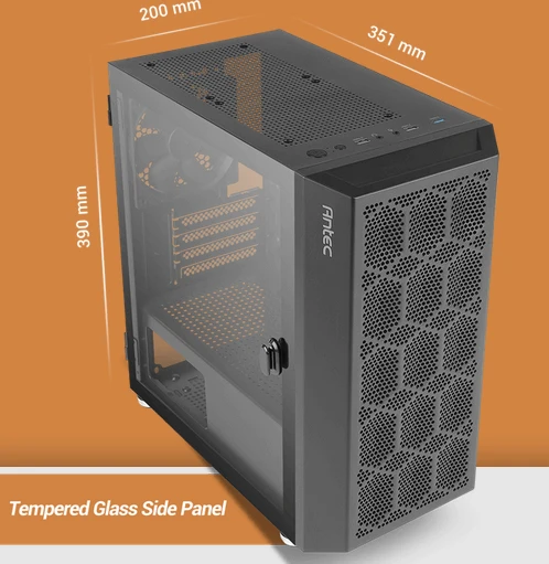Antec NX200M, Glasfenster