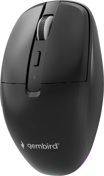 Gembird Dual-Mode 6-Button Wireless Mouse schwarz, USB/Bluetooth