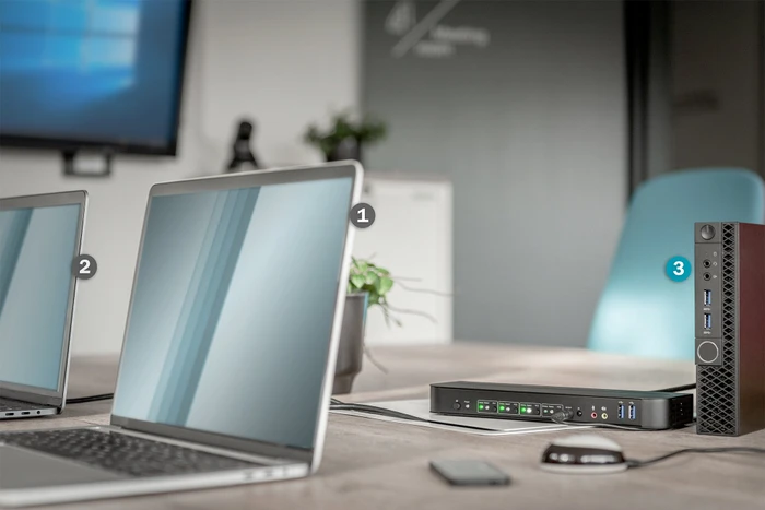 Digitus 4K 60Hz DisplayPort/USB KVM-Switch, 4-port