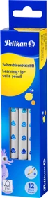 Pelikan Jumbo Schreiblernbleistift Bleistift B graphit, blau/weiß, 12er-Pack