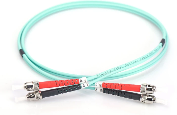 Digitus LWL Duplex Kabel, OM3, 2x ST Stecker/2x ST Stecker, 2m, türkis