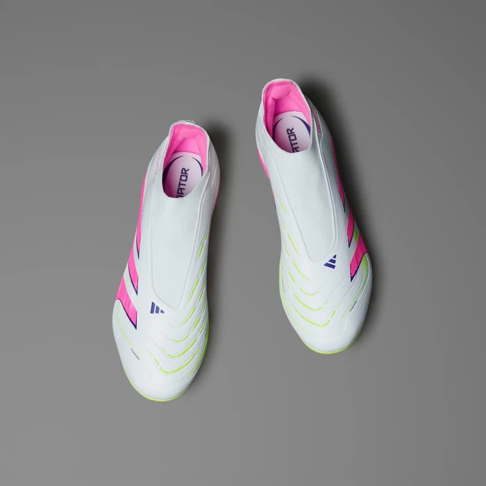 adidas Predator League Laceless MG cloud white/lucid pink/lucid lemon