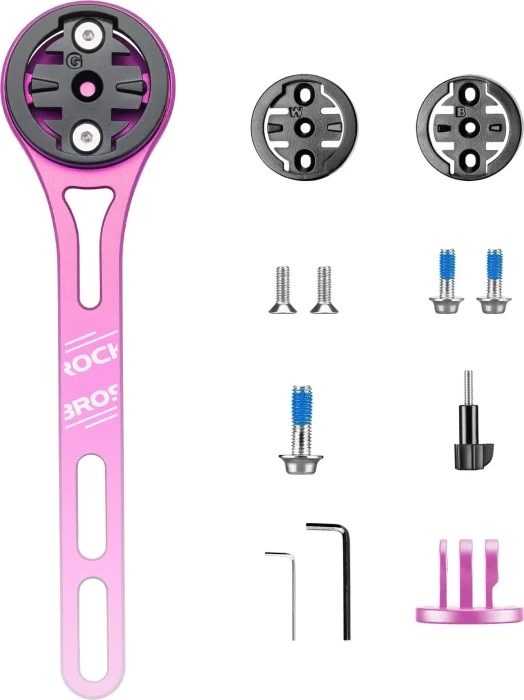 Rockbros Aero Fahrradcomputer Halterung rosa