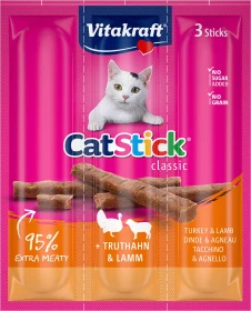 Vitakraft CatStick Classic Truthahn & Lamm, 18g (3x 6g)