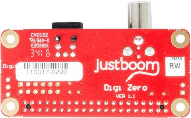 JustBoom Digi Zero pHAT for the Raspberry Pi Zero