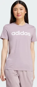 adidas Loungewear Essentials Slim Logo T-Shirt kurzarm preloved fig/white (Damen)