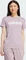adidas Loungewear Essentials Slim Logo T-Shirt kurzarm preloved fig/white (Damen) Vorschaubild