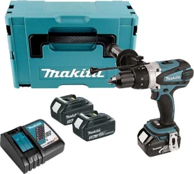 Makita DHP458RF3J Akku-Schlagbohrschrauber inkl. MAKPAC + 3 Akkus 3.0Ah
