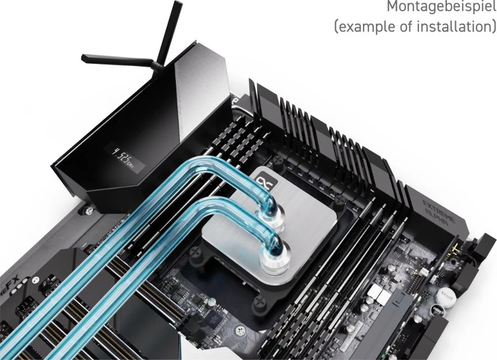 Alphacool Core 1 Silver, Messing/Nickel