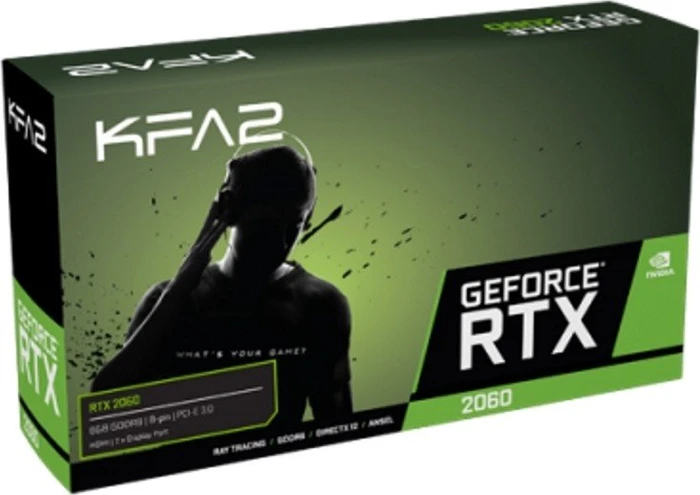KFA2 GeForce RTX 2060 OC, 6GB GDDR6, DVI, HDMI, DP