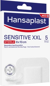 Hansaplast Sensitive XXL Steril, 8 x 10cm, 5 Stück