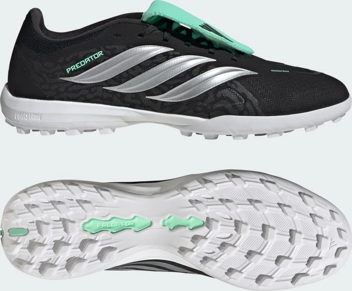 adidas Predator League Fold-Over Tongue TF core black/silver metallic/pulse mint