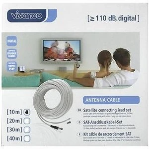 Vivanco 10/1010 SAT-Anschluss-Set 110dB, 10m