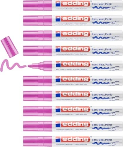edding 750 Lackmarker rosa, 10er-Pack