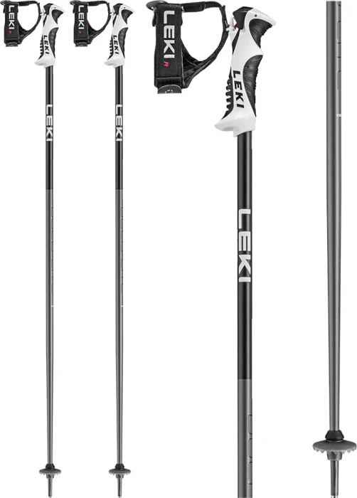 Leki Bold Lite S Alpin Skistock schwarz/weiß (Junior)