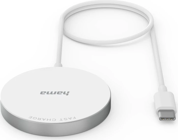 Hama Wireless Charger MagCharge FC15 15W kabellos für Apple iPhone weiß