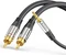 Sonero 1x 3.5mm Klinke Stecker/2x Cinch Stecker, 1m Vorschaubild