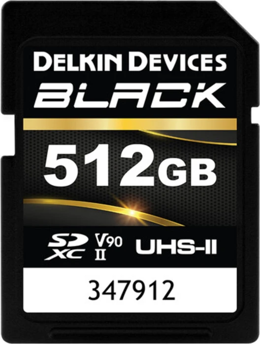 Delkin Black R300/W250 512GB, UHS-II U3, Class 10