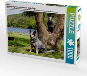 Calvendo Ein Motiv aus dem Kalender Spaziergang am See Australian Cattle Dogs