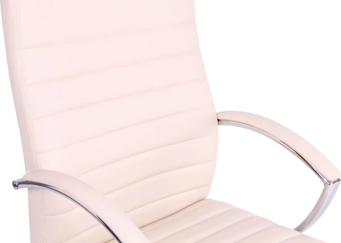 CLP Valais Kunstleder Bürostuhl mit Massagefunktion, creme