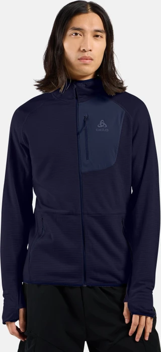 Odlo Ascent Mid Layer Hooded Laufshirt langarm (Herren)