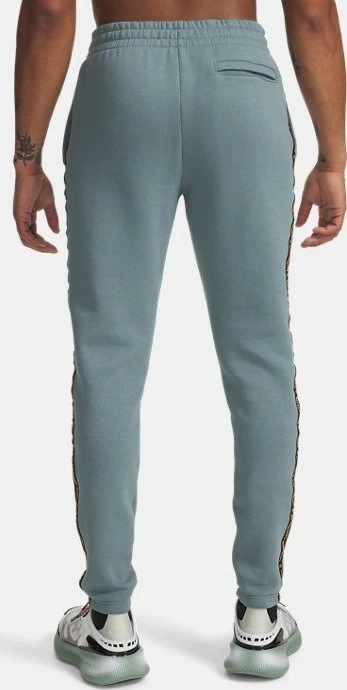Under Armour Icon Fleece mit Streifen Trainingshose lang jasper blue/squad orange (Herren)