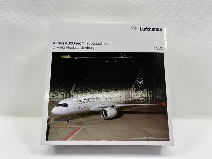 Herpa Lufthansa Airbus A320neo Hauptstadtflieger D-AINZ 1:200