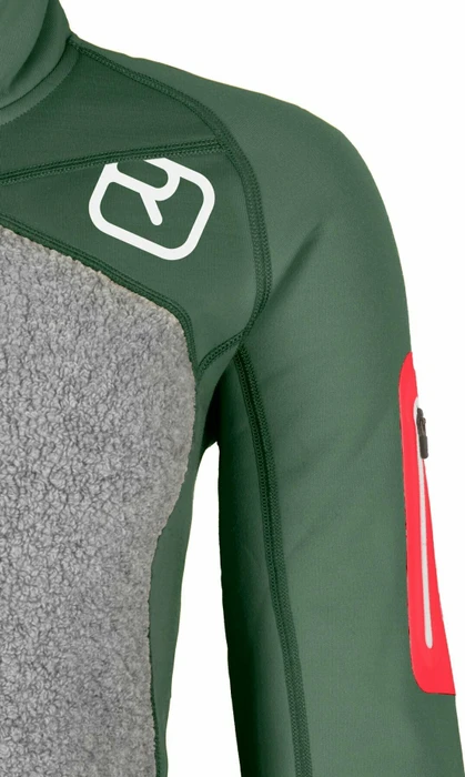 Ortovox Fleece Plus Hoody Funktionsjacke green forest (Damen)