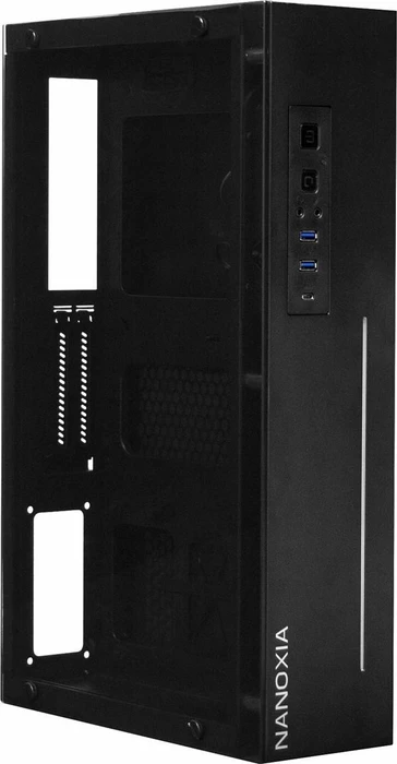Nanoxia Project S Mini, schwarz, Glasfenster, Mini-ITX