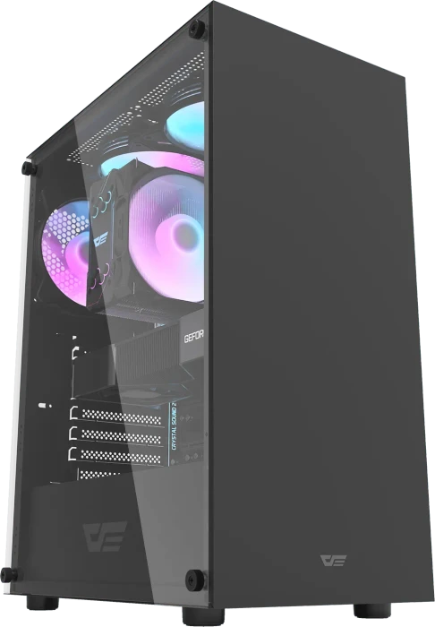 DarkFlash DK100 Black, Glasfenster