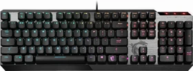 MSI Vigor GK50 Low Profile, LEDs RGB, Kailh Choc LOW PROFILE WHITE, USB, DE