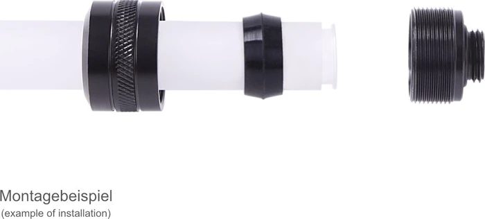 Alphacool Eiszapfen PRO Rohranschluss G1/4" auf 13mm, deep black