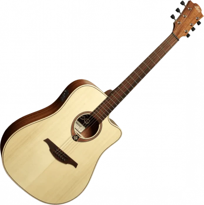 LAG Tramontane 70 Dreadnought Cutaway electroacoustic Natural