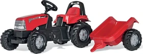 rolly toys rollyKid Case CVX 1170 Trettraktor mit Anhänger rot