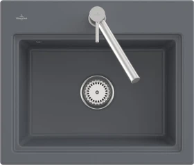 Villeroy & Boch Subway Style 60 S Einbau Becken mittig graphite