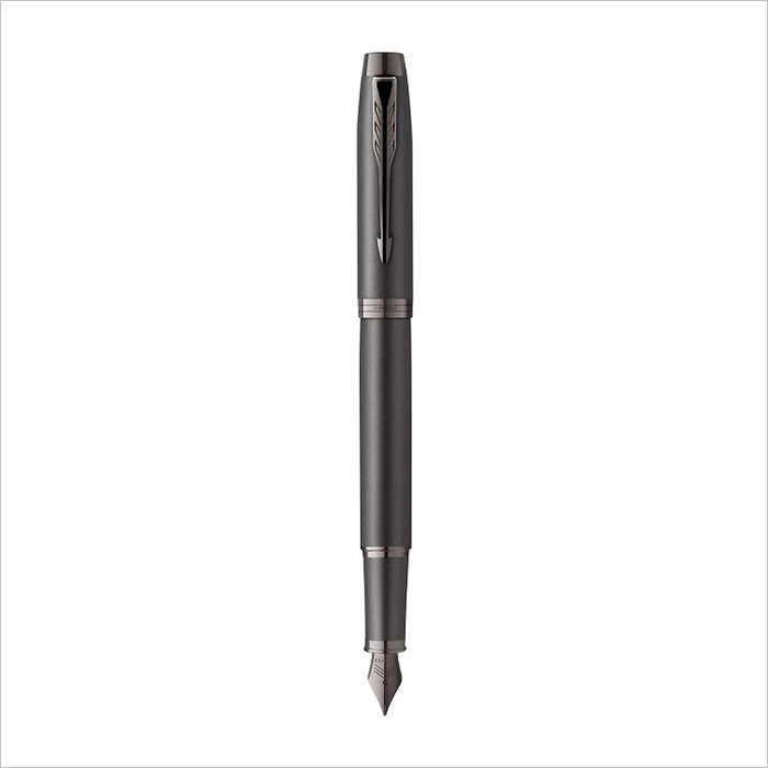 Parker IM Monochrome grau, rechte Hand, mittel, Geschenkbox