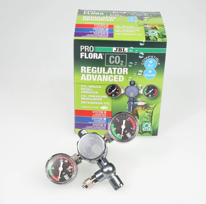 JBL PRO FLORA CO2 Regulator Advanced, Präzisions-Druckminderer für Einweg und Mehrweg CO2 Druckflaschen