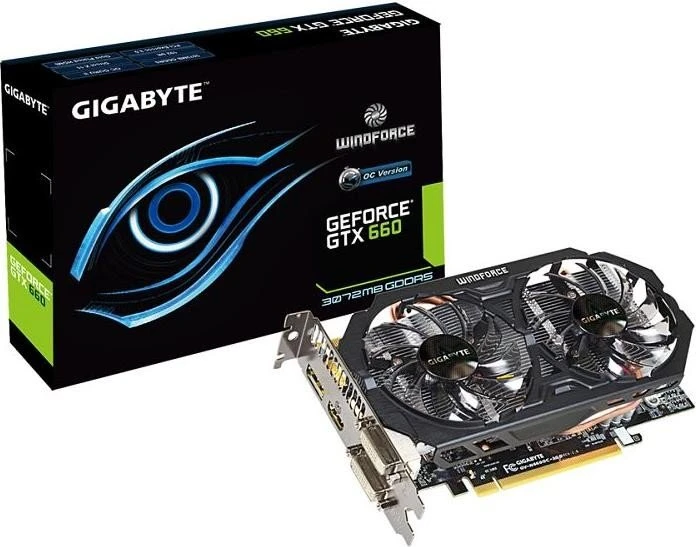 GIGABYTE GeForce GTX 660 OC, 2GB GDDR5, 2x DVI, HDMI, DP