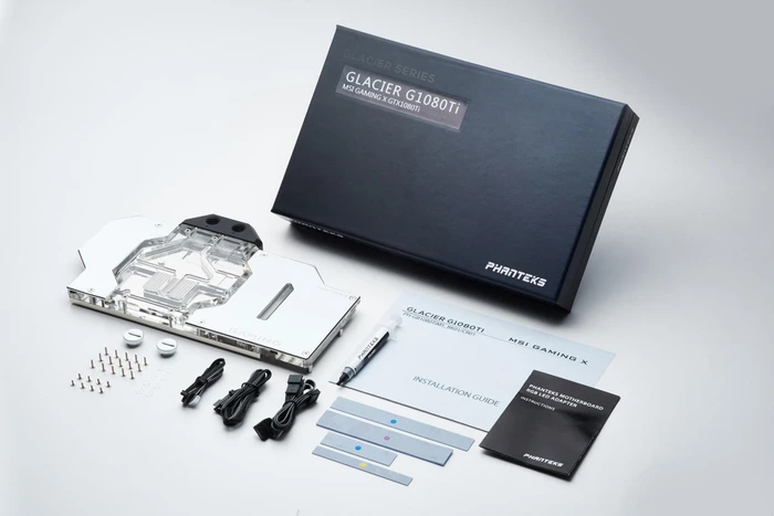 Phanteks Glacier GTX 1080 Ti MSI Gaming GPU Block, chrome