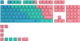 Glorious GPBT Keycaps, Kunststoff (PBT), Pastel, rosa/grün/blau, 115 Tasten (105+10), ISO-DE