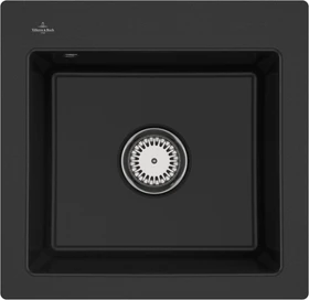 Villeroy & Boch Subway 50 S flat flächenbündig Becken mittig chromite