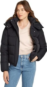 Calvin Klein Matte Short Puffer Jacke schwarz (Damen)