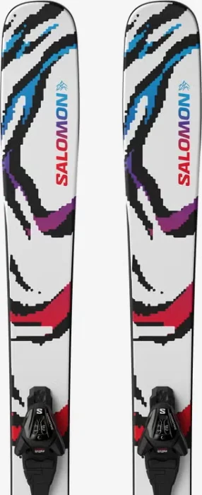 Salomon QST Blank Team + L6 weiß/rot (inkl. Bindung) (Junior) (Modell 2025/2026)