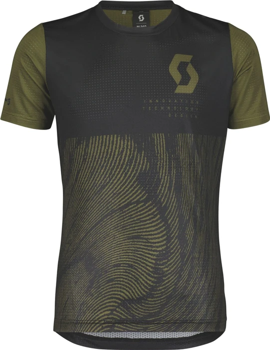 Scott Trail Vertic 10 Trikot kurzarm black/fir green (Junior)
