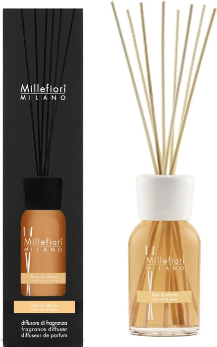Millefiori Milano Lime & Vetiver Duftstäbchen, 250ml