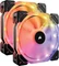 Corsair Air Series HD140 LED RGB High Static Pressure PWM, LED-Steuerung, Lüftersteuerung, 140mm, 2er-Pack Vorschaubild