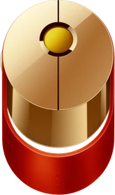 Rapoo Ralemo Air 1 Multi-mode Wireless Charging Mouse gold/rot, USB/Bluetooth